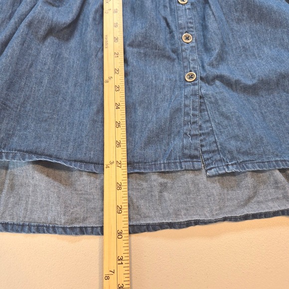 Roper Womens Embroidered Denim Tunic Shirt Blue Cactus Aztec Sz M Boho Western - Picture 13 of 13